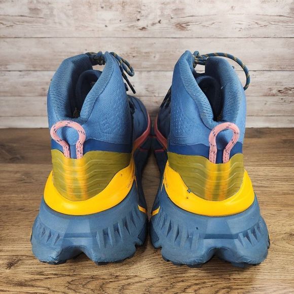 Hoka One One Tennine GTX Gore-Tex Moroccan Blue Hiking Shoes Mens size 12D Read! - Picture 10 of 12